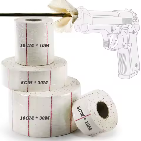 10M/30M Universal Gun Cleaning Patch Roll 10CM Width DIY Cut to Size Cleaning Cloth Patches for Mult
