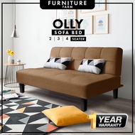 ⭐FREE DELIVERY⭐ F&amp;F: OLLY 2 Seater/ 3 Seater Foldable Canvas Sofa Bed / Foldable &amp; Comfortable 2 in 1/Sofa Bed Murah OFFer/ full canvas cloth/ Malaysia