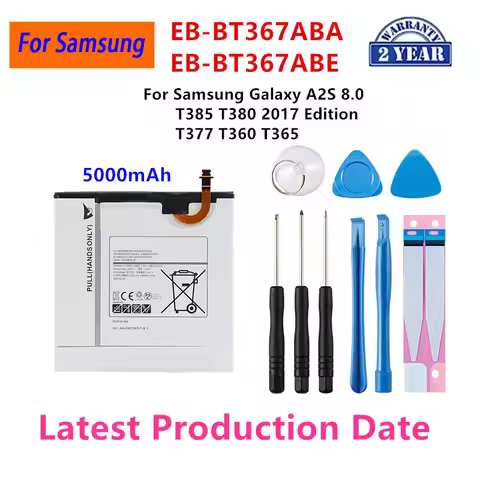 Brand New EB-BT367ABA EB-BT367ABE 5000mAh Battery For Samsung Galaxy A2S 8.0 T385 T380 2017 Edition 
