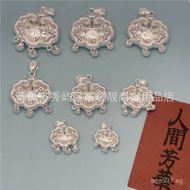 Silver Accessories Hard Bracelet3D Beaded Bracelet999DIY Pure Silver Handmade Pendant with "Fu" Char