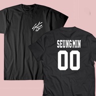 STRAY KIDS HYUNJIN BANGCHAN FELIX WOOJIN LEE KNOW JISUNG JEONGIN SEUNGMIN KPOP T-SHIRT Name Number