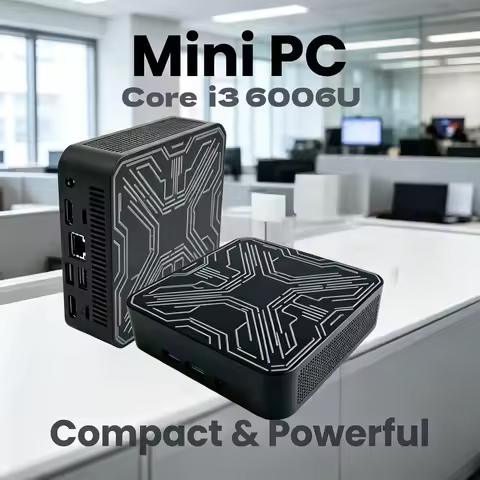New Mini PC Portable Gamer Intel Core i3-6006U Mini Computer 512GB 1TB SSD 16GB RAM 1000M Ethernet G