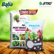 [COMBO] Baba Peat Moss Gambut Lumut 5L + Perlite 3L