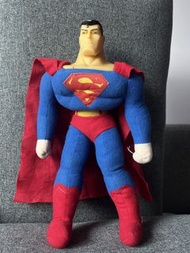1998年 超人毛絨公仔連披風 superman figure stuffed toy 正義聯盟 Justice League
