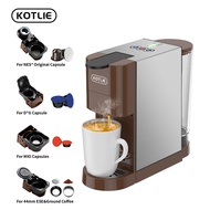 KOTLIE Upgrade 5 in 1 Hot Cold Brew Capsule Coffee Machine AC-513HF 19Bar Single Cup Coffee maker fo