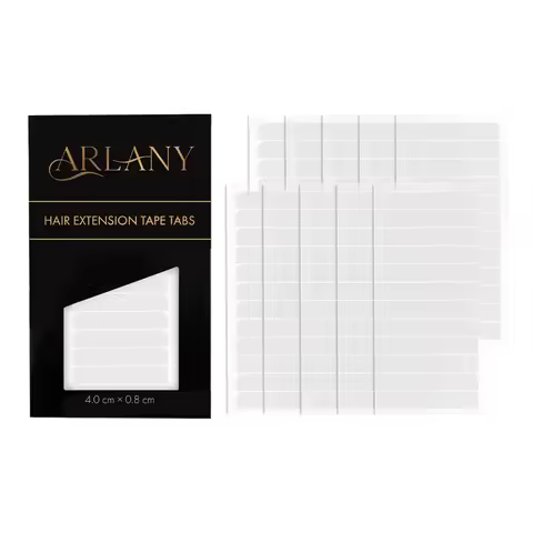 ARLANY 120 Tabs Single Sided Tape for Tape In Extensions 4cm X 0.8cm Replacement Hair System Tape St