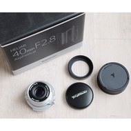 HELIAR Voucher 40mm f2.8 ASPH Leica Silver VM 40 mm nt 35 50 28 24 not LTM
