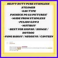 ◬ ◮ HEAVY DUTY PURE STAINLESS 3 LAYER GAS TYPE STEAMER BEST FOR SIOPAO / SIOMAI / HOTDOG