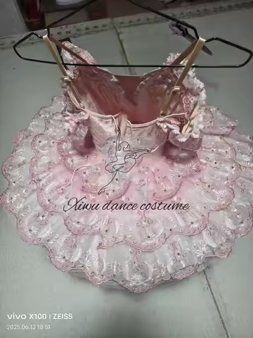 2025 new butterfly fairy ballet dress competition performance skirt professional tutu performance co