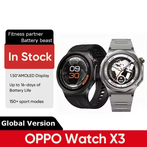 [Global Version] Smartwatch OPPO Watch X3 Ultra-Light Titanium Alloy Case 1.50" LTPO AMOLED Display 