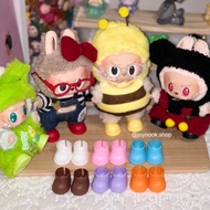 15-17cm LABUBU Shoes Standing 10cm15cm Cotton Doll Short Rain Boots Toy Accessories