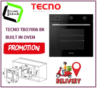 Tecno TBO 7006 BK 6 Multi-function Upsized Capacity Built-in Oven / FREE EXPRESS DELIVERY