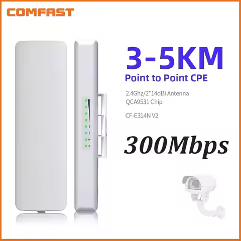Original COMFAST 300Mbps 2.4GHz 3-5KM Outdoor Mini Wireless AP Bridge WIFI CPE Access Point Long Ran