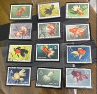 中國郵票1960年金魚特38十二全12張齊套少