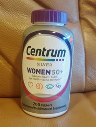 美國Centrum Silver Women 50+ 銀善存綜合維他命（適合50歲以上女士）200粒裝 【新貨食用到期日：06/2027】