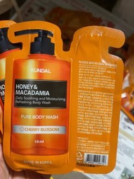 Kundal honey & macadamia Purr body wash Cherry blossom 10ml
