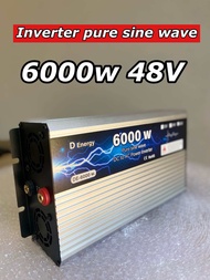 อินเวอร์เตอร์ Inverter pure sine wave 6000w 12/24/48v to 220v คลื่นเพียวซายแท้ อินเวอร์เตอร์ พร้อมส่