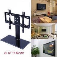 26-32 Inch Home Black Glass Base LCD TV Stand Mount Bracket