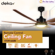 deka+ NEON 66LED 6 Blade 24 Speed Remote Control 66" 66 Inch LED Light DC Motor Big Ceiling Fan Kipa