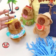 GANTUNGAN Ien ien Kiddy Fun Summer Capybara Plush Bag HangerKeychain