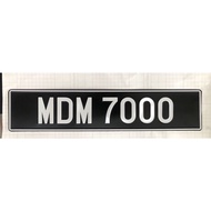 Embossed Car Number Plate  [MALAYSIA FONT]