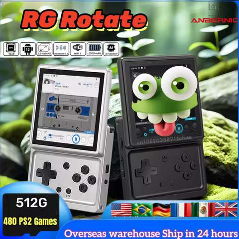 ANBERNIC RG Rotate Rotatable Square Screen Handheld Game Console 3.5 Inch 720×720 IPS Touchscreen T6