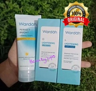 Wardah 1 Paket Lengkap Glowing Ori BPOM / Wardah Lightening  Paket Siang Malam : Night Cream Day Cre