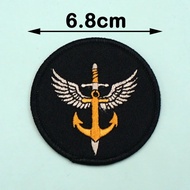 [Custom Velcro patch] AE.Anchor Sword Wings Tactical Embroidery Collectible Morale Badge 3D Velcro P