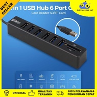 Card Reader 8in1 USB 2.0 USB Hub USB 2.0 MicroSD SD TF Card - CB220602