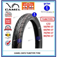 2024(Tube Type) Tyre Tayar Camel Racing(Diamond) 50/90-17,60/90-17,70/90-17,80/90-17 (YEAR 2024) (Maxxis Diamond)