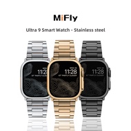 MiFly HK9 Ultra MAX Gold Smart Watch Sports Watch NFC Wireless Smartwatch Bluetooth Call Men Women S