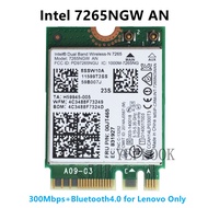 WiFi Card 7265NGW AN 7265AN 2.4G/5Ghz 300Mbps WiFi+BT4.0 for Lenovo X1 Carbon T Series X Series