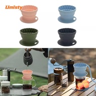 UMISTY Coffee Dripper, Outdoor Camping Reusable Coffee Filters, Portable Home Silicone Collapsible Coffee Funnel