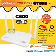 4G CPE Home Router C600 WiFi6 Modem Unlimited WiFi Internet Support All Operator