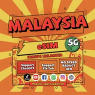 Malaysia eSIM 3-15Days Unlimited 4G Data | Instant 24h email DeliveryHigh Speed | Data Malaysia SIM 
