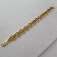 22k / 916 Gold Cutting Anchor Bracelet