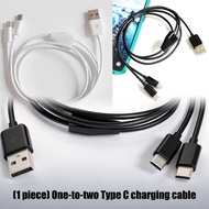 R* Type C Split Charging Cable 75Cm+25Cm USB C Chargers Wire For Convenient Use