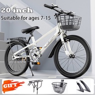 AENXRD SD Kids Bicycle Mountain bike 20 inch 7 speed sprot bike Dual disc brake cushioned bike
