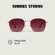 SUNNIES STUDIOS - Baxter Rose G Square Frame Sunglasses - 60228-13-13
