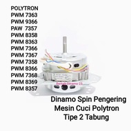 dinamo spin mesin cuci polytron 2 tabung kaki 3 mesin pengering - alumunium