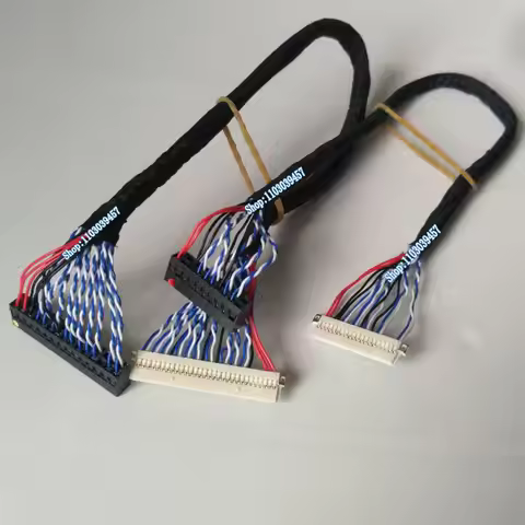 1.0 Pitch 20Pin DF19-20S-1C LVDS 1ch 8bit Screen Cable Line 30Pin DF19-30S-1C LVDS 2ch 8bit Screen L