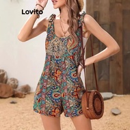 Lovito Boho Paisley Pattern Jumpsuit for Women LNM83103