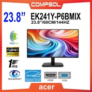 Acer EK241Y-P6bmix 23.8"/60CM 1MS VRB 144Hz 250Nits IPS VGA HDMI SPK FHD Monitor