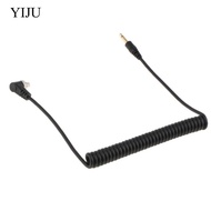 [YIJU] 3.5mm to Male  Sync Cable with Screw Lock for Trigger  Spring Cord 1.1ft-3.28ft (34-100cm)