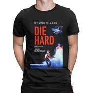 Die Hard T-Shirts Men Nakatomi John Plaza Film Bruce Willis Movie Funny