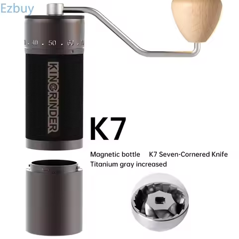 Kingrinder K2 K4 k7 K6 Aluminum Portable Coffee Grinder Manual Coffees Grinder High-end grinding cor