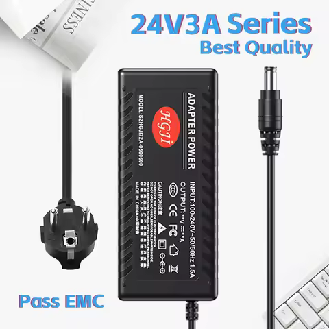 Best Quality 24V 2A 2.5A 3A Power Adapter 24V 50W 60W 72W AC to DC Adapter CCC certificate 24V