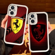 White Casing for OPPO Reno Find X5 8Z 8 7Z 7 Lite 5G S8 Ferrari sports car