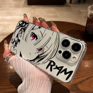 Lingrong Suitable for Apple 17 Phone Case Line Draft Rem iphone16ProMax New Transparent 15plus All-I