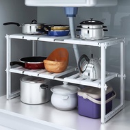Basin cabinet flexible storage rack